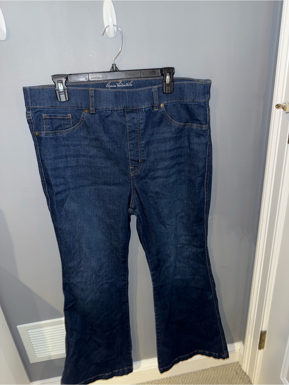 Gloria Vanderbilt Shape Effect Jeans Women’s 18 Short Dark Wash Bootcut Stretch